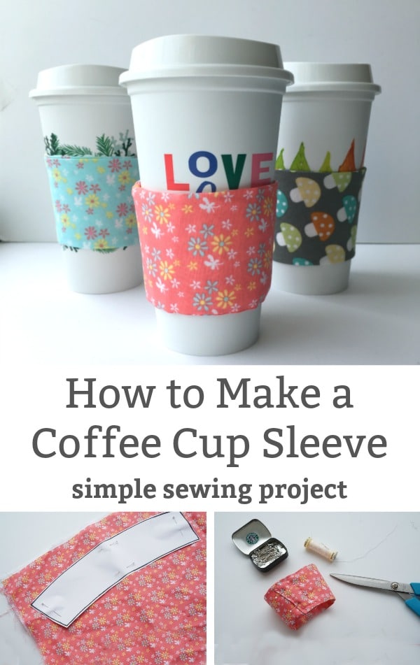 Learn How to Sew a Quick and Easy Homemade Coffee Sleeve Holder