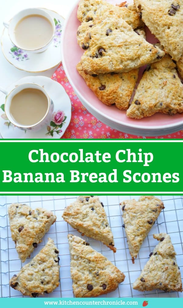 chocolate chip banana bread scone