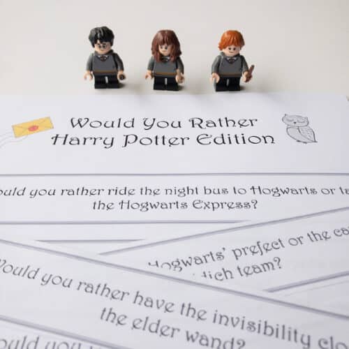 Magical Would You Rather Harry Potter Printable Game