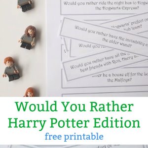 Magical Would You Rather Harry Potter Printable Game
