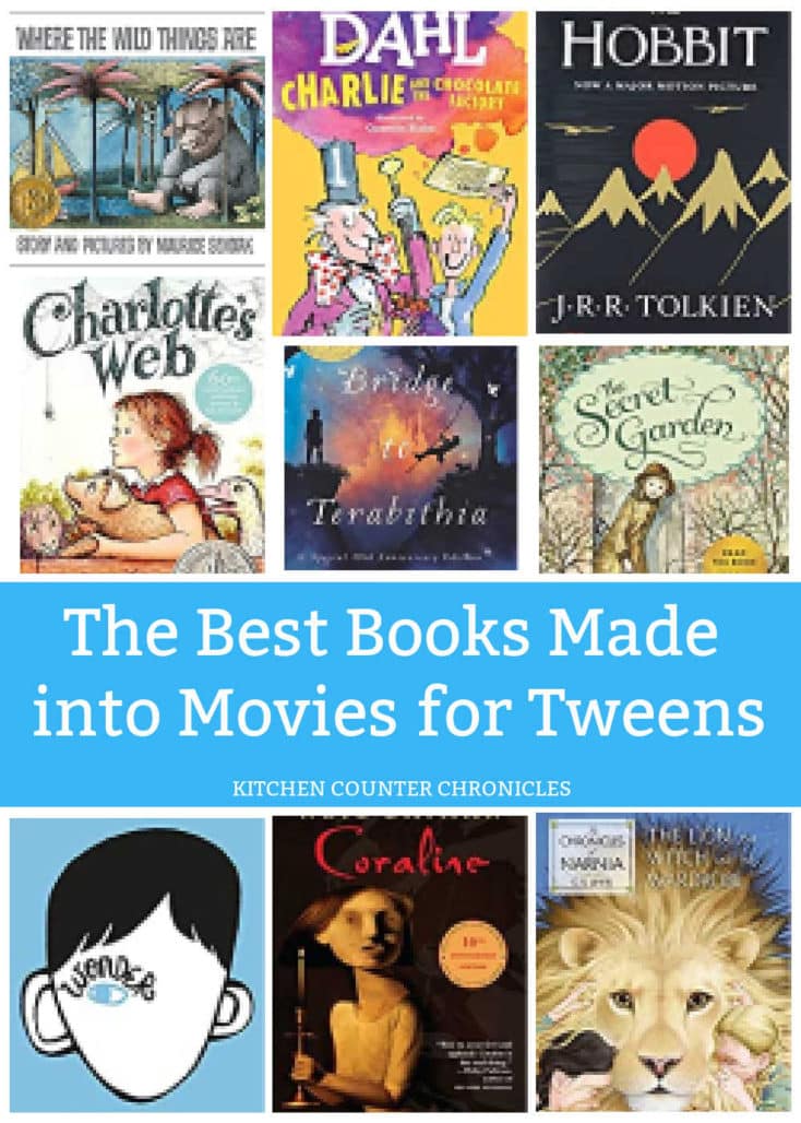 best tween books made into movies for tweens collage