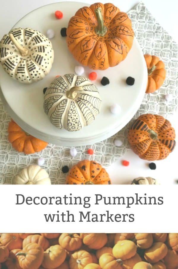 How To Decorate Pumpkins With Markers Simple Fall Diy