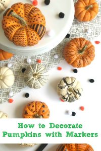 how to decorate pumpkins with markers