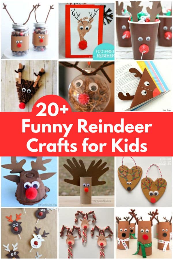reindeer crafts for kids to make collage of reindeer crafts