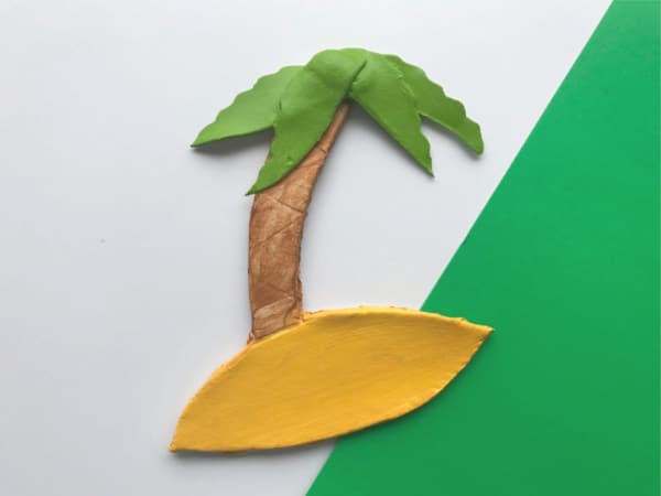 painted palm tree ornament