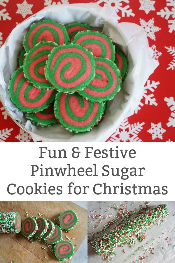 pinwheel sugar cookies for christmas