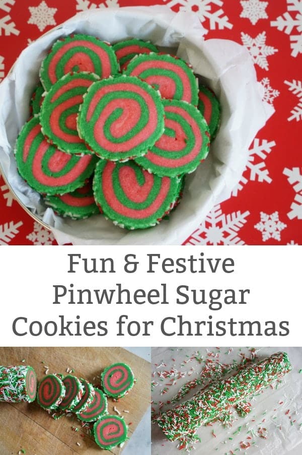 pinwheel sugar cookies for christmas