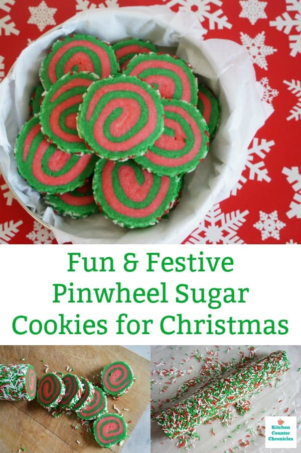pinwheel sugar cookies for christmas