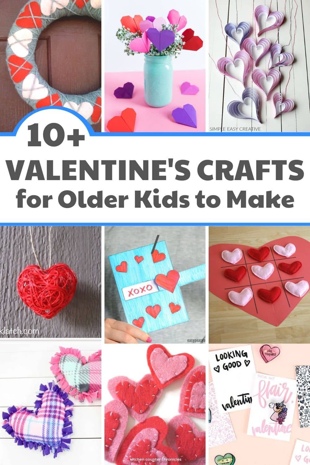 Valentines day crafts for older kids to make