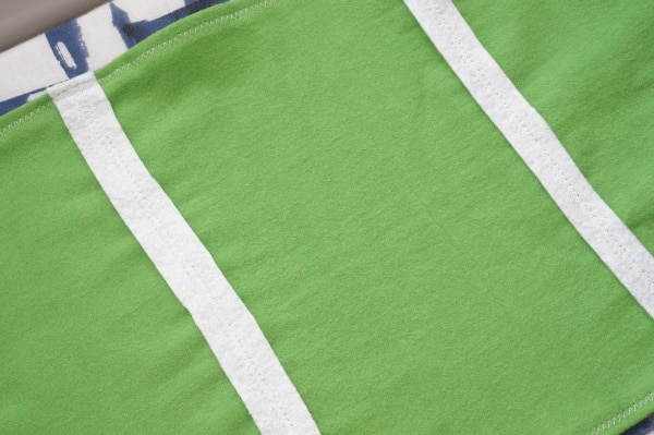 football field table runner yard lines sewn in place