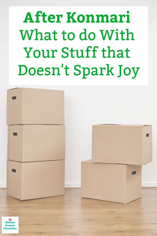 konmari what to do with stuff that doesn't spark joy