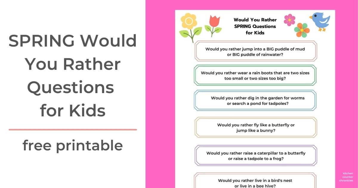 Would You Rather Questions For Kids - Centervention®