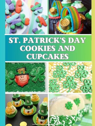 fun st. patrick's day cookies and cupcake collage of recipes featured