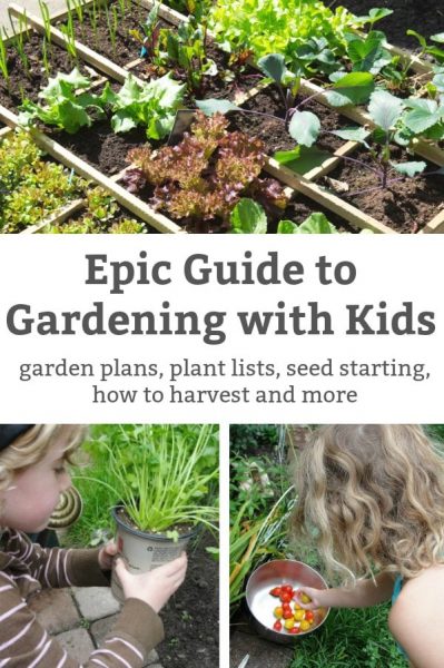 guide to make a garden at home with kids