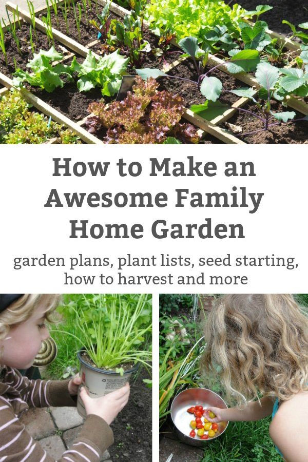 how to make an awesome family home garden with kids