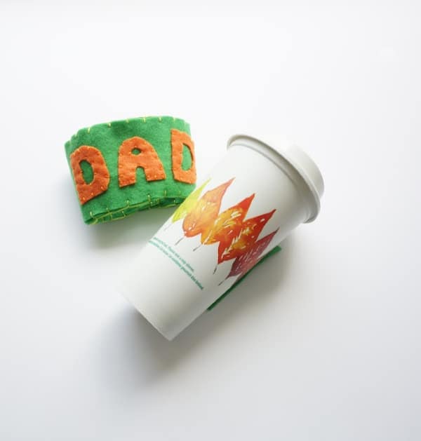 fathers day coffee cup sleeve template