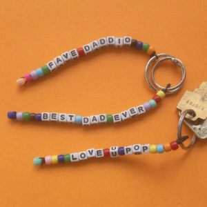 father's day craft for tweens finished father's day keychain