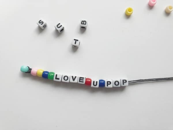 fathers day keychain words on thread