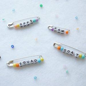 friendship pins with words all closed and locked