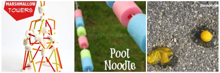 summer pool noodle math for kids, fry an egg on the sidewalk