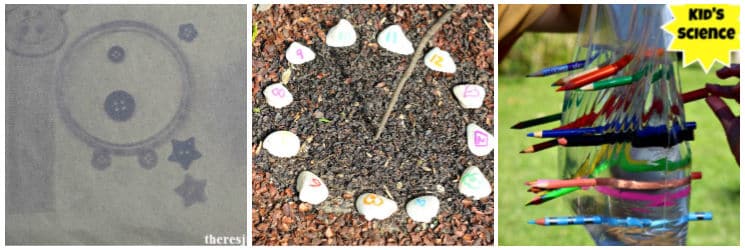 summer stem challenges sundial, sun print, leak proof bag