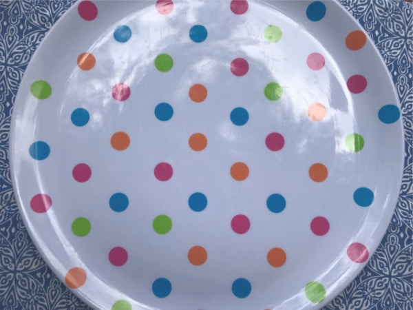 round fruit platter or fruit tray