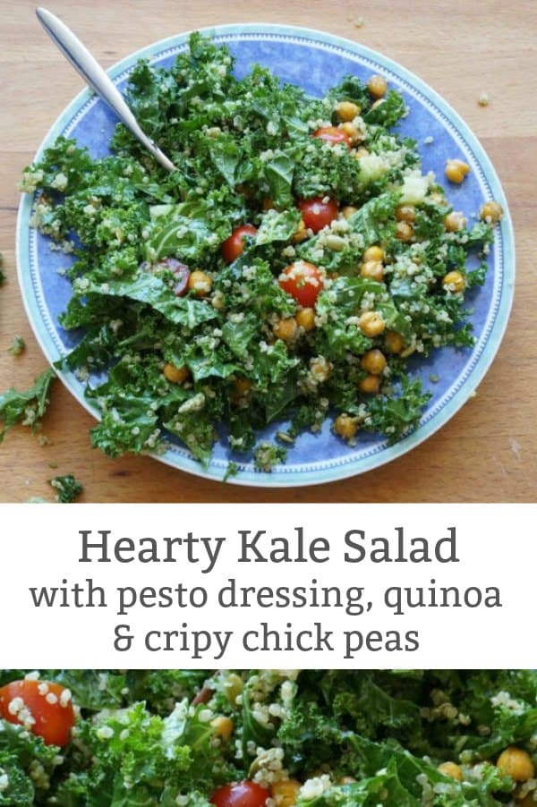 kale salad with pesto dressing kid friendly recipe