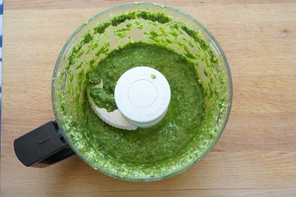 pesto in food processor