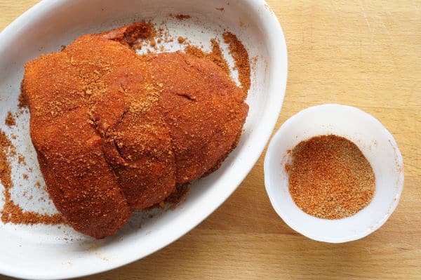pulled pork with dry rub