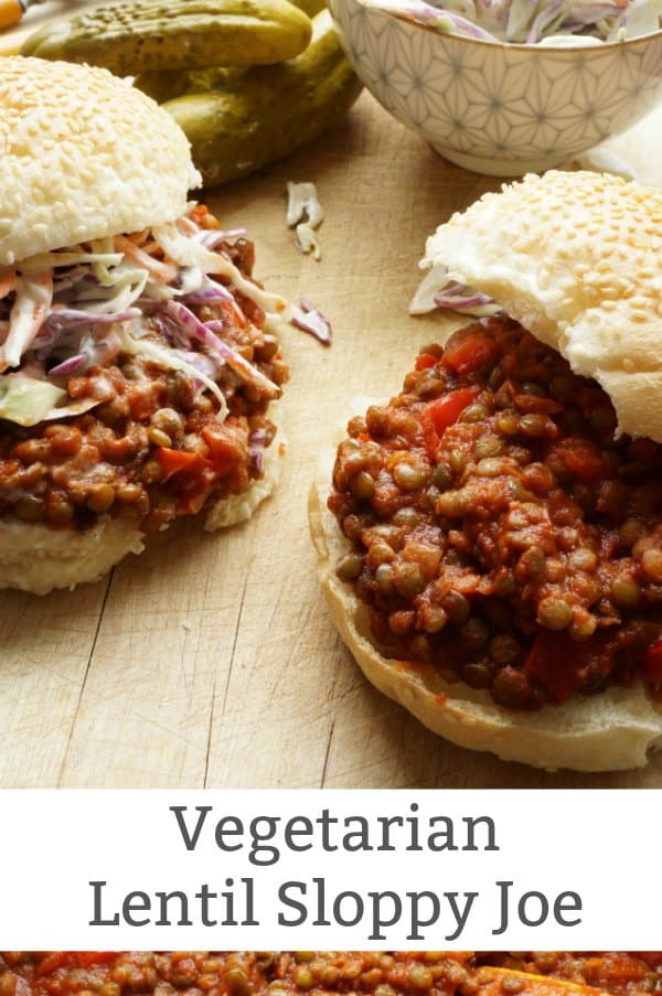 vegetarian lentil sloppy joe recipe