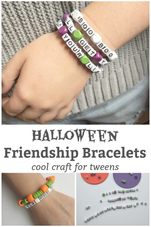 halloween friendship bracelet halloween craft for tweens and teens featured image