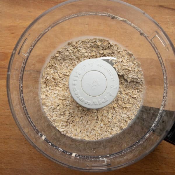 large flake oats in food processor
