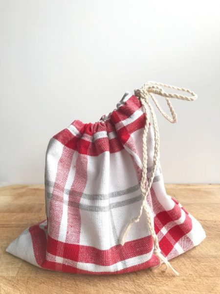horizontal picture of tea towel bag