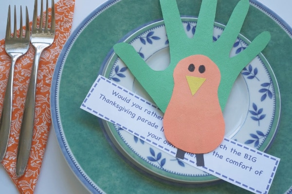 thanksgiving would you rather questions for kids on a plate
