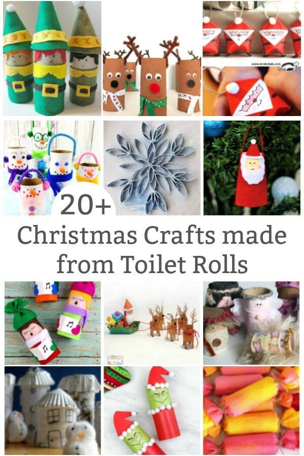 christmas crafts made from toilet paper rolls