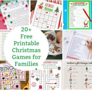 free christmas games to print