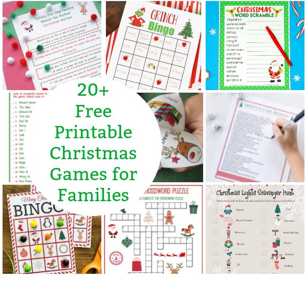 Free Printable Christmas Games For The Whole Family