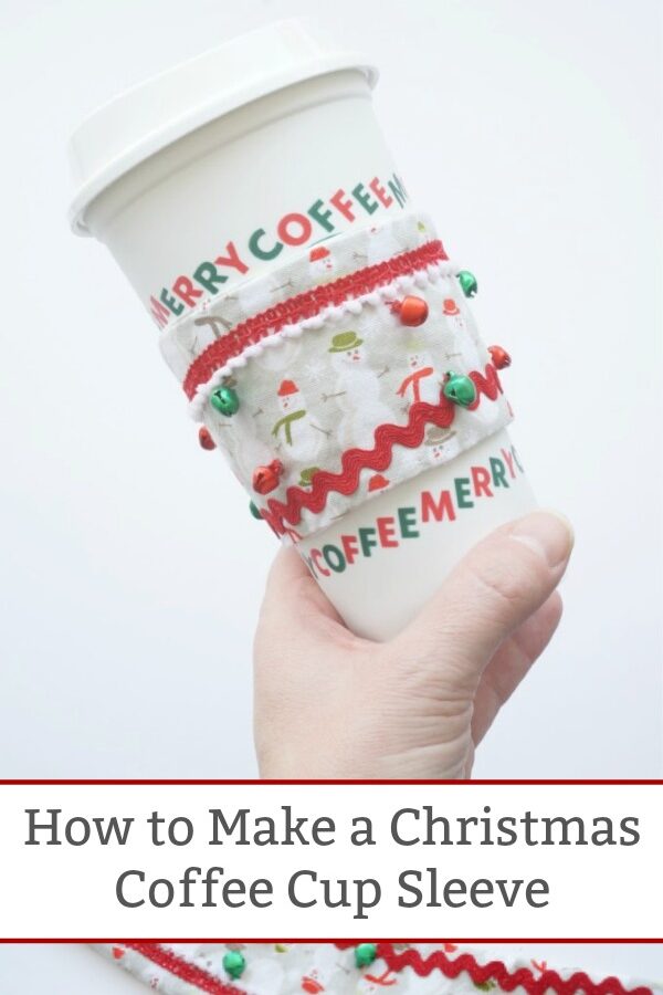 how to make a reusable coffee cup sleeve Christmas