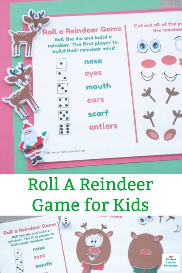 roll a reindeer game for kids