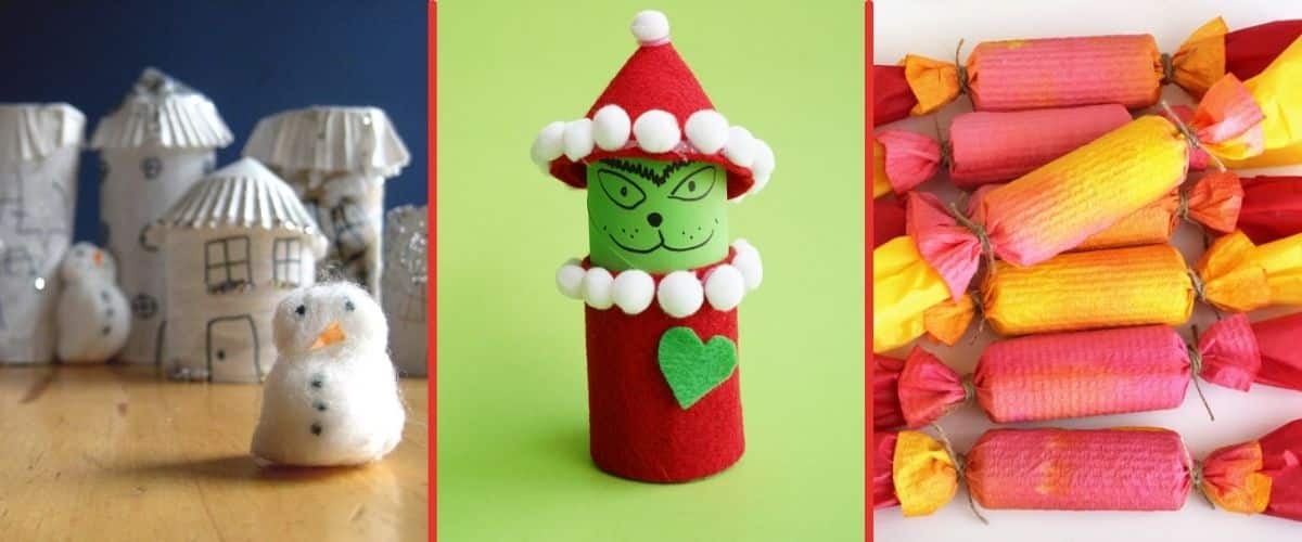 toilet paper roll christmas crafts christmas village grinch and christmas crackers
