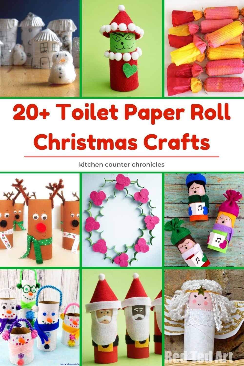 20+ Creative Toilet Paper Roll Christmas Crafts to Make