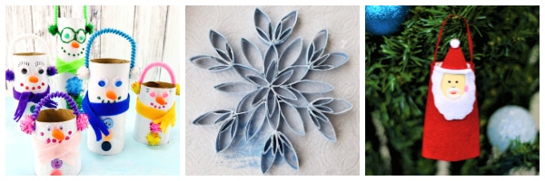 toilet roll craft ideas for christmas collage