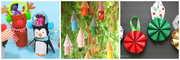 toilet roll crafts christmas collage