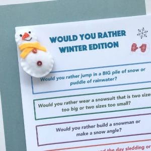 would you rather questions printed on paper