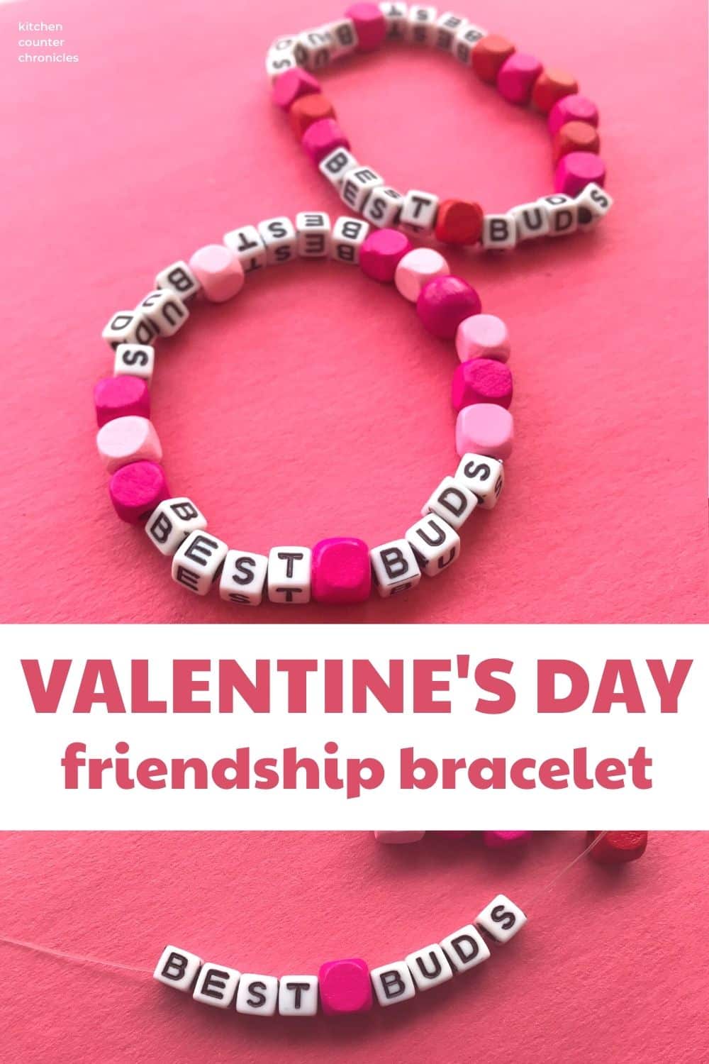 How to make a beautiful bracelet for Valentine's Day. Beading