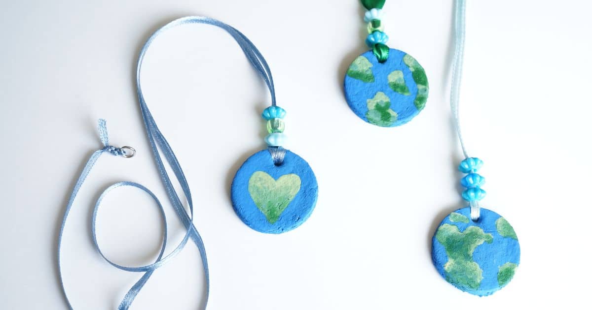 How to Make an Earth Day Necklace with Salt Dough