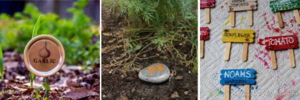 rock vegetable garden markers