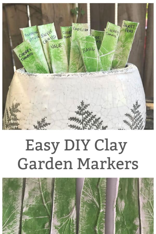 easy clay vegetable garden markers how to