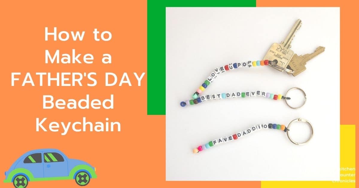 father's day keychains with title social image