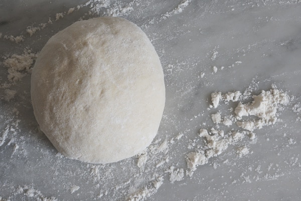ball of calzone dough
